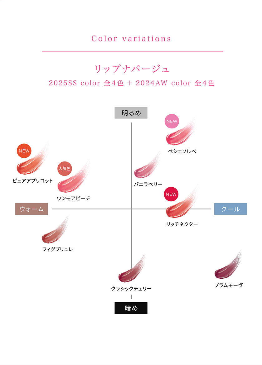 エーメイク SSリップナパージュ カラー
