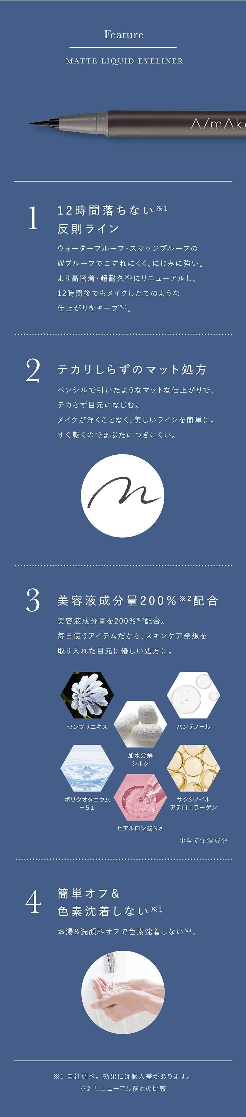 エーメイク マットリキッドアイライナーR ボタン