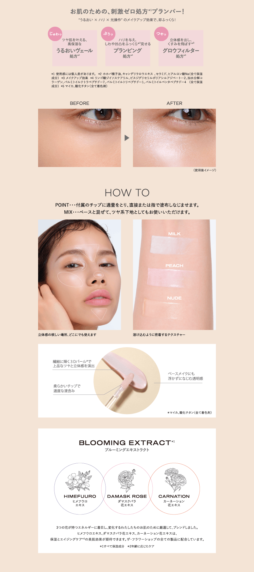 THE FLOWER SHOP スキンプランパー 商品紹介