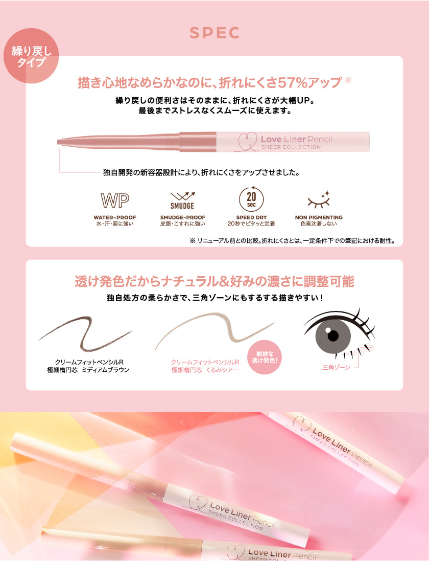 ラブライナー リクリームフィットペンシルＲ メイク方法