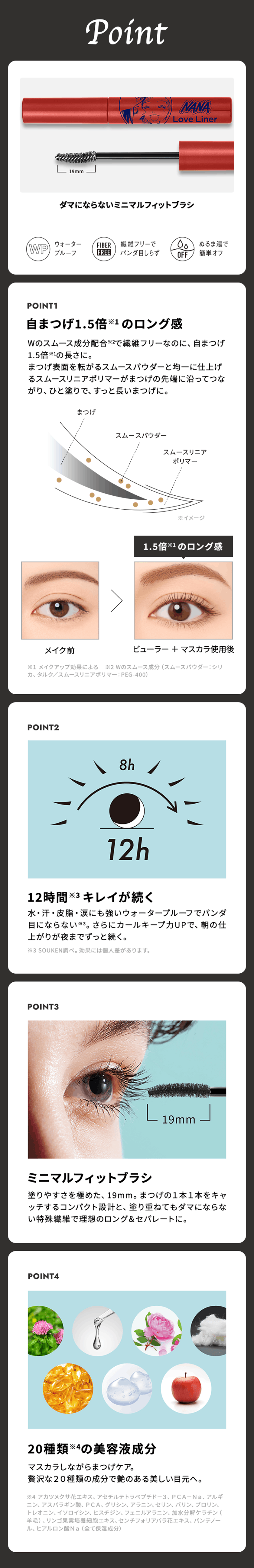 ラブライナー マスカラ スペック