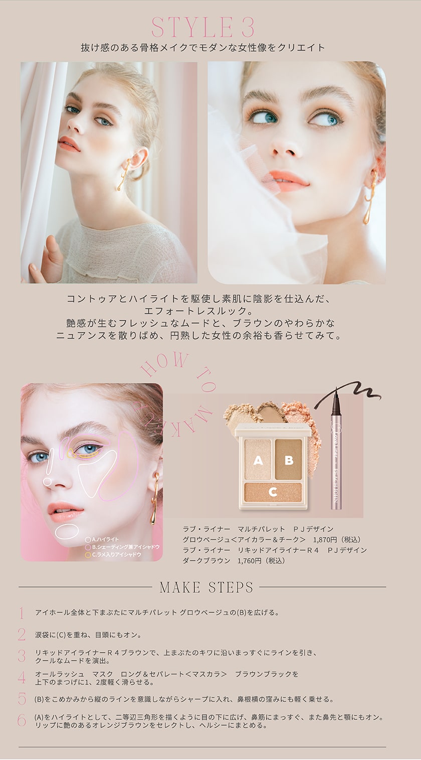 ラブライナー パレット PJ howto
