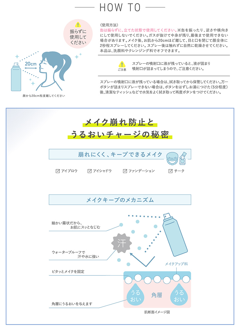 TIME SECRET フィックスミスト 仕上げ用化粧水 スペック