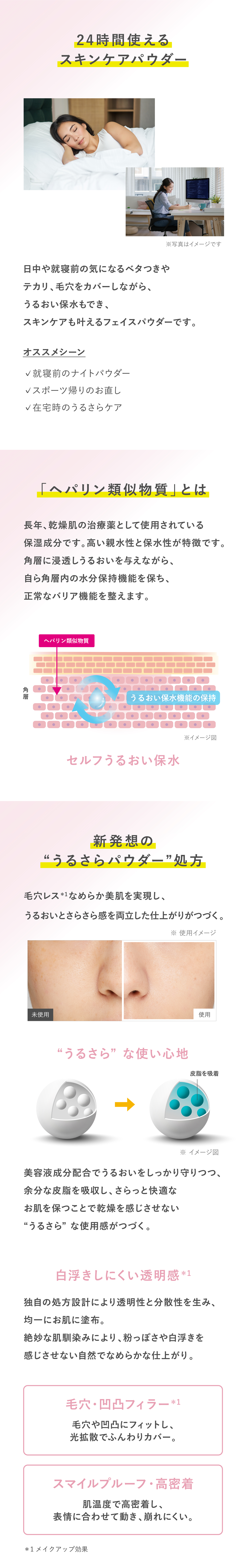 タイムシークレット TIME SECRET うるさらパウダー スペック