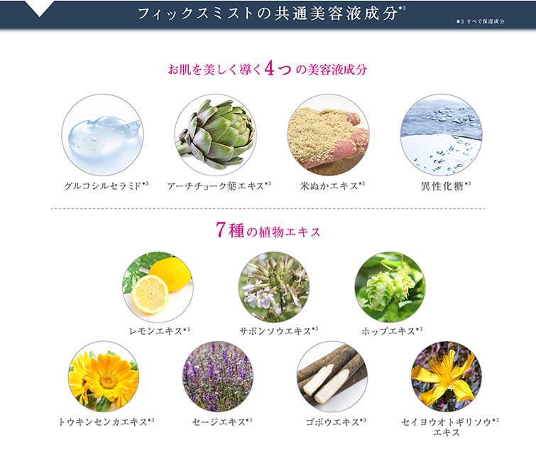TIME SECRET フィックスミスト 仕上げ用化粧水 成分