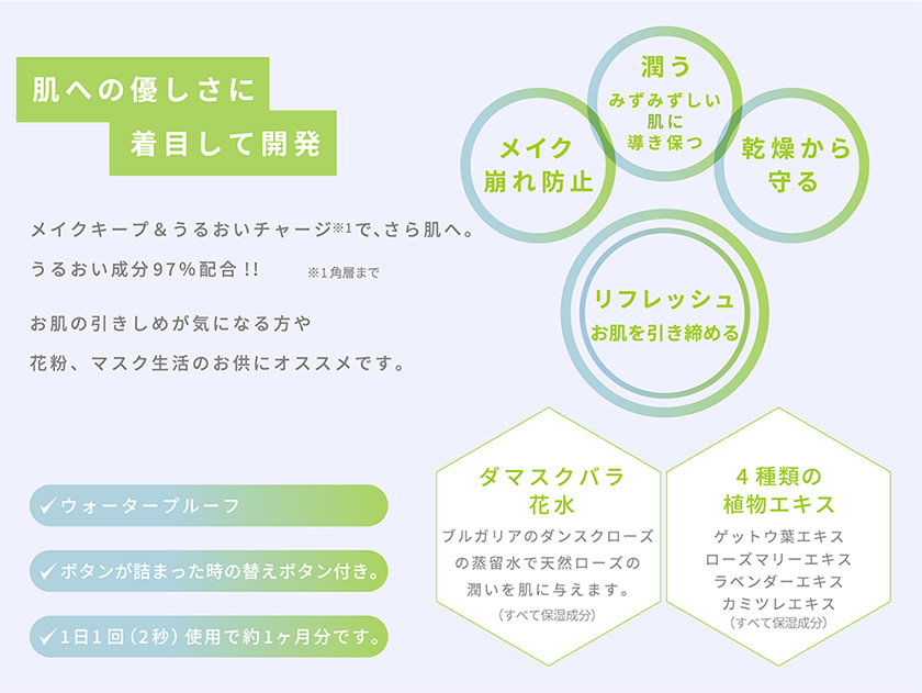 TIME SECRET リフレッシュミスト 特徴
