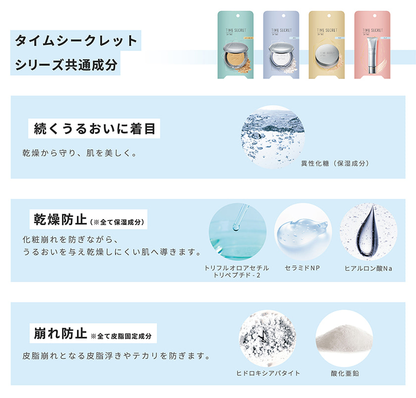 TIME SECRET ミネラルクリアベール 成分