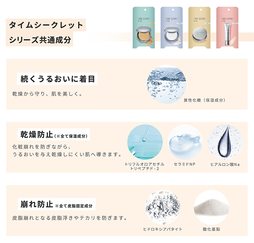 TIME SECRET タイムシークレット ミネラルフィニッシュパウダー SPF15 PA+ | ｍｓｈ公式サイト