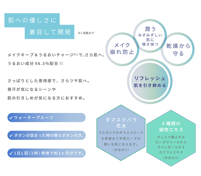 TIME SECRET フィックスミスト 仕上げ用化粧水 メカニズム